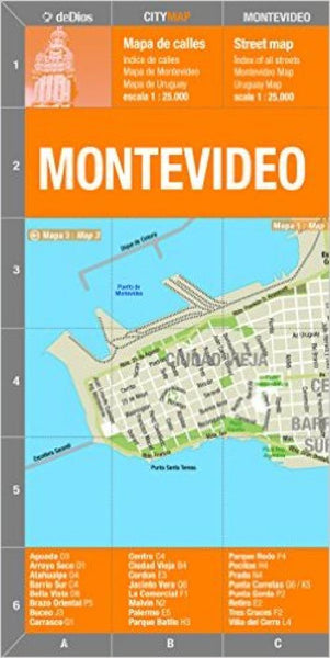 Montevideo City Map deDios Editores