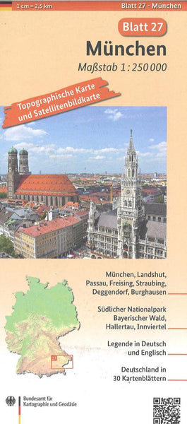 München 1:250 000, blatt 27 Bundesamt für Kartographie und Geodäsie