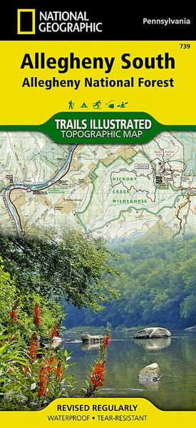 Allegheny National Forest, South, Map 739 National Geographic Maps