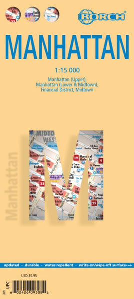 Manhattan, New York Borough Map Borch GmbH.