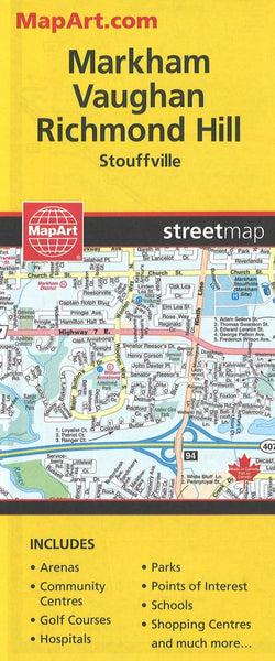 Markham, ON City Map MapArt Publishing Corporation
