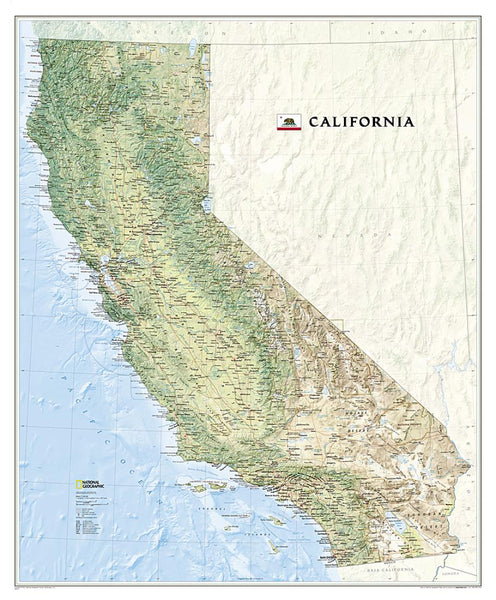 California Map [Tubed] National Geographic Maps