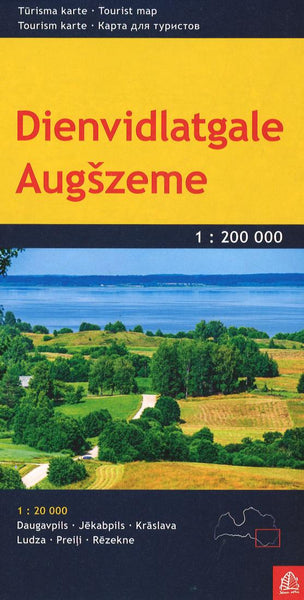 Dienvidlatgale Augzeme : Trisma karte : 1 : 200 000 = Dienvidlatgale Augzeme : Tourist map : 1 : 200 000 Jana Seta