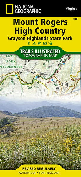 Mount Rogers High Country : Grayson Highlands State Park National Geographic Maps