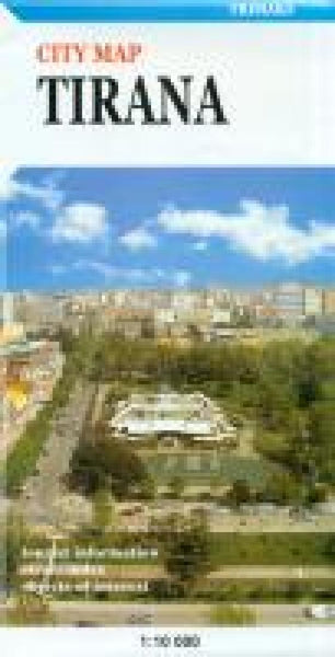 Tirana city map 1:8 500 Trimaks Kartografija