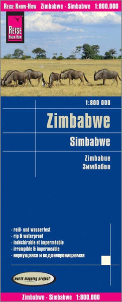 Zimbabwe : 1:800 000 = Simbabwe : 1:800 000 = Zimbabue : 1:800 000 : 1:800 000 Reise Know-How Verlag
