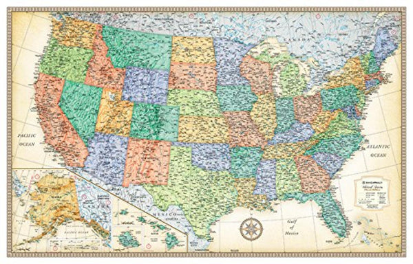 Rand McNally Classic United States Wall Map - Laminated Rand McNally
