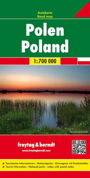 Poland 1:700,000 Road Map Freytag & Berndt