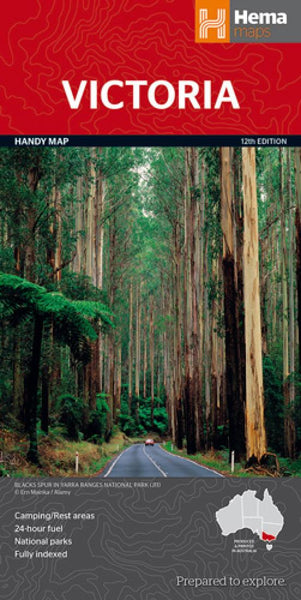 Victoria : handy map 12th edition Hema Maps