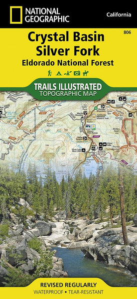 Crystal Basin, Silver Fork and Eldorado National Forest, Map 806 National Geographic Maps
