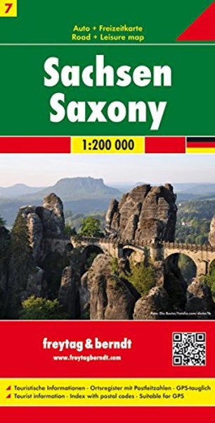 Saxony Road + Leisure Map Freytag & Berndt