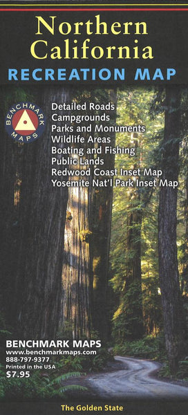 Northern California : recreation map : The Golden State Benchmark Maps