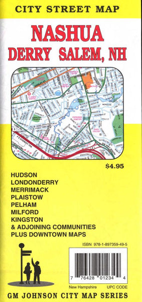 Nashua : Derry  Salem, NH : city street map GM Johnson