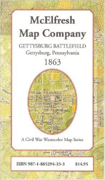 Gettysburg Battlefield : Gettysburg, Pennsylvania : 1863 McElfresh Map Co.