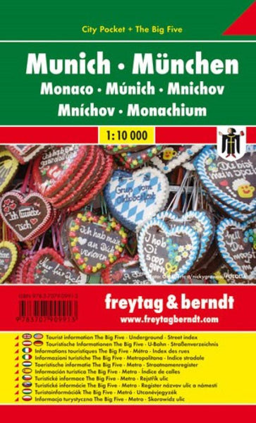Munich, City map 1:10.000, City Pocket + The Big Five Freytag & Berndt