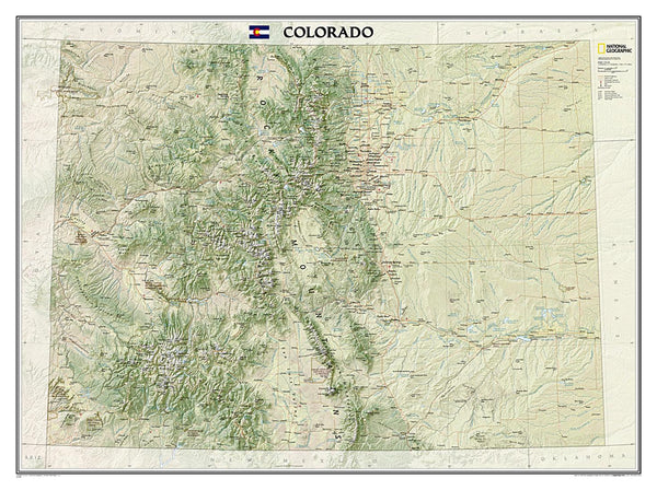 Colorado Classic Wall Map National Geographic Maps