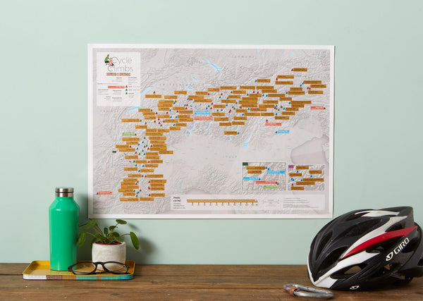 Scratch-Off Cycle Climbs Maps International Ltd.