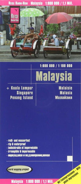 Malaysia : 1:800 000 / 1 100 000 : Kuala Lumpur, Singapore, Penang Island = Malaisie : 1:800 000 / 1 100 000 : Kuala Lumpur, Singapore, Penang Island Reise Know-How Verlag
