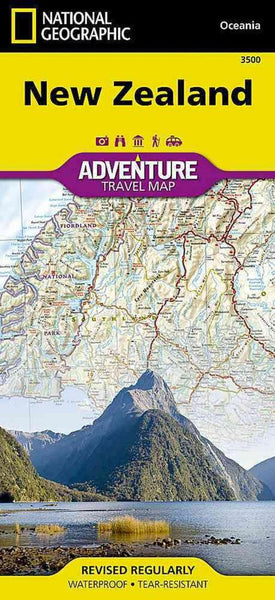 New Zealand Adventure Map 3500 National Geographic Maps