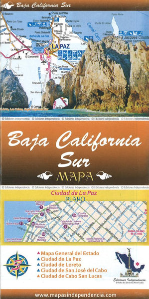 Baja California Sur Map Ediciones Independencia