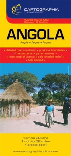 Angola Road Map Cartographia