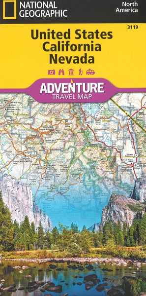 U.S. California, Nevada Adventure Map (3119) National Geographic Maps