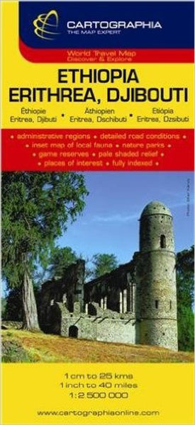 Ethiopia : Eritrea, Djibouti Cartographia