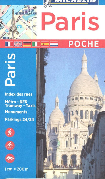 Paris Pocket City Map Michelin Maps and Guides