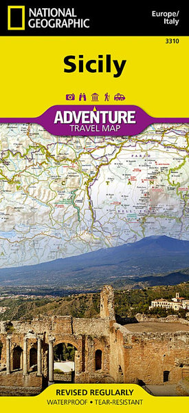 Sicily, Italy Adventure Map 3310 National Geographic Maps