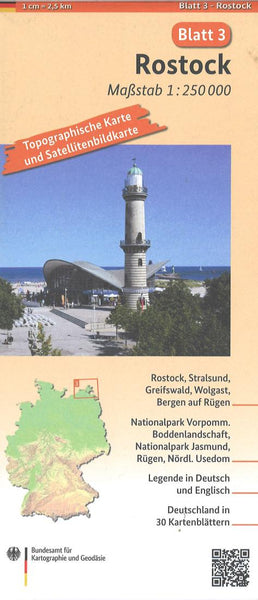 Rostock 1:250 000, blatt 3 Bundesamt für Kartographie und Geodäsie