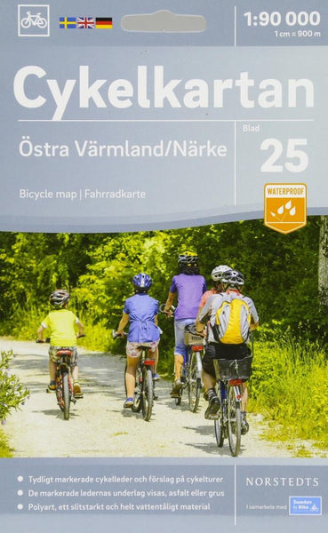 Cykelkartan Blad 25 Östra Värmland/Närke Norstedts