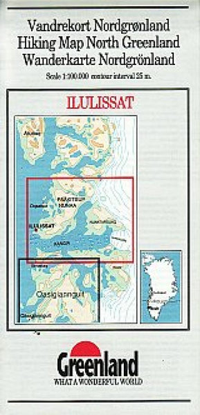 Ilulissat hiking map Greenland Tourism