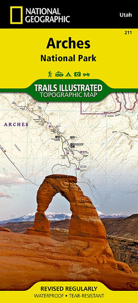 Arches National Park, Map 211 National Geographic Maps