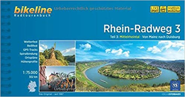 Rhein Radweg 3 Mittelrheintal von Mainz nach Duisburg Bikeline