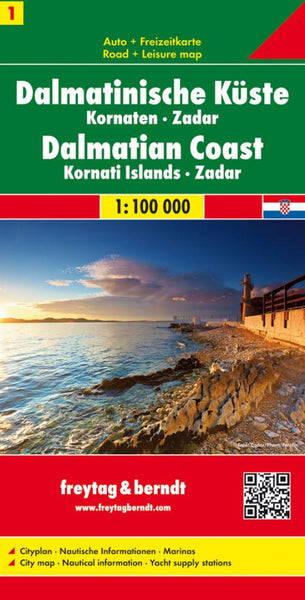 Dalmatinische Küste : Kornaten : Zadar = Dalmatinski obala : Kornati : Zadar = Dalmatische Kust : Kornaten : Zadar Freytag & Berndt