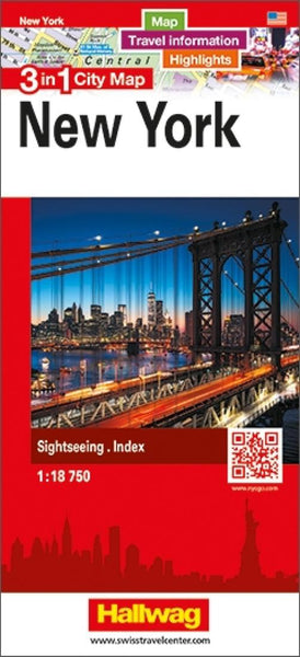 New York : 3 in 1 city map Hallwag Kummerly Frey AG