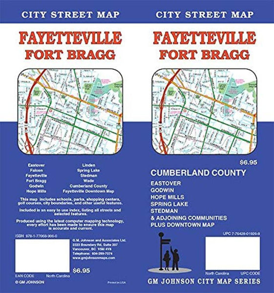 Fayetteville Fort Bragg : City Street Map GM Johnson