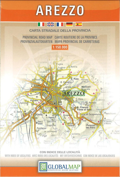 Arezzo : carta stradale della provincia Litografia Artistica Cartografica