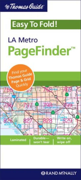 LA Metro PageFinder : Easy To Fold! : the Thomas Guide Rand McNally