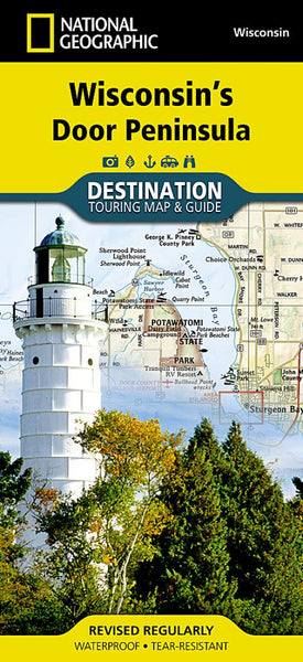Wisconsin's Door Peninsula DestinationMap National Geographic Maps