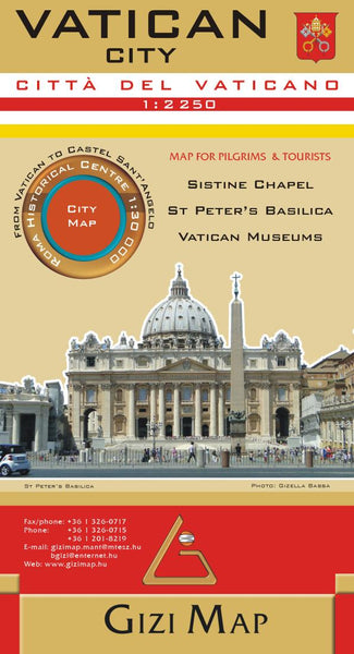 Vatican City : Sistine Chapel : St Peter's Basilica : Vatican museums : city map GiziMap