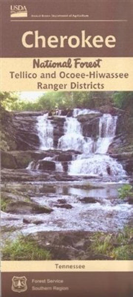 Cherokee National Forest (South) - Tellico and Ocoee-Hiwassee Ranger Districts Map United States Forest Service