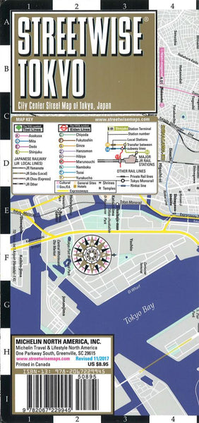 StreetWise Tokyo : city center street map of Tokyo, Japan Streetwise Maps, Inc