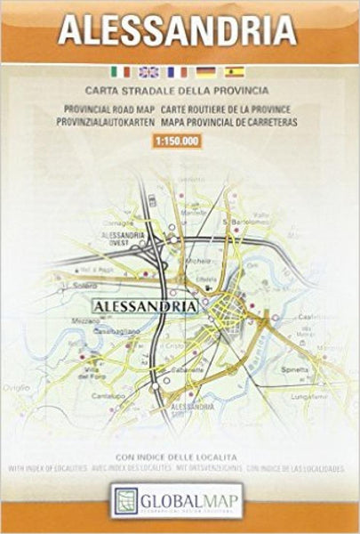 Alessandria City Map Litografia Artistica Cartografica