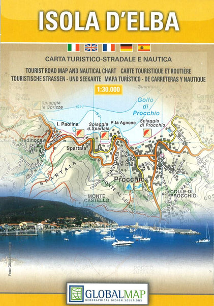 Isola d'Elba : carta turistico-stradale e nautica Litografia Artistica Cartografica