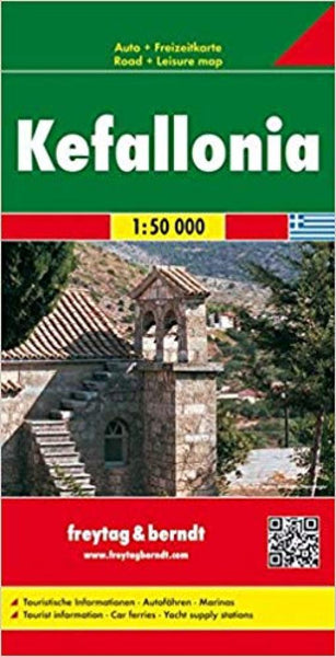Kefalonia, Greece Road Map Freytag & Berndt
