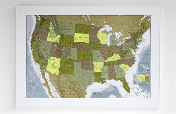 USA Map - Version 1 - Paper Future Map Company