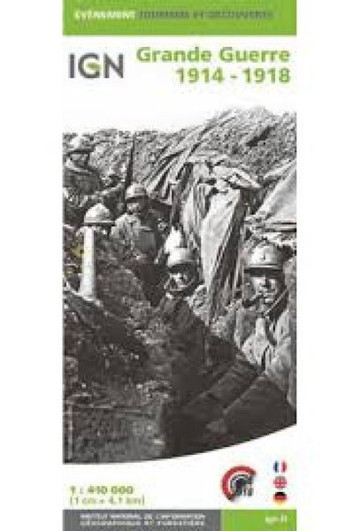 Great War 1914-1918 Commemorative Map Institut Geographique National