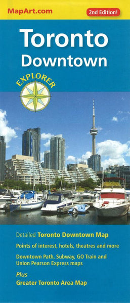 Toronto Downtown Explorer Map MapArt Publishing Corporation