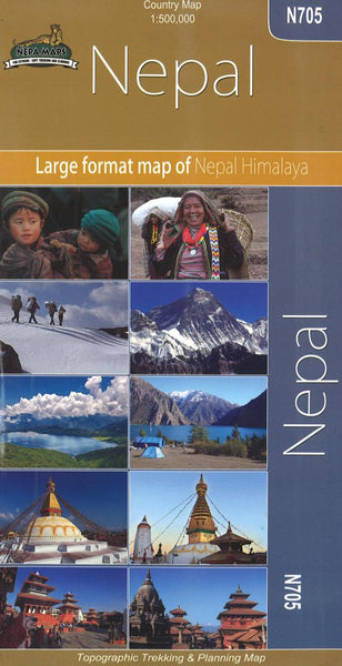 Nepal : Country Map : 1:500,000 Himalayan MapHouse Pvt. Ltd